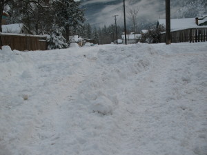 Snow Filled Street
