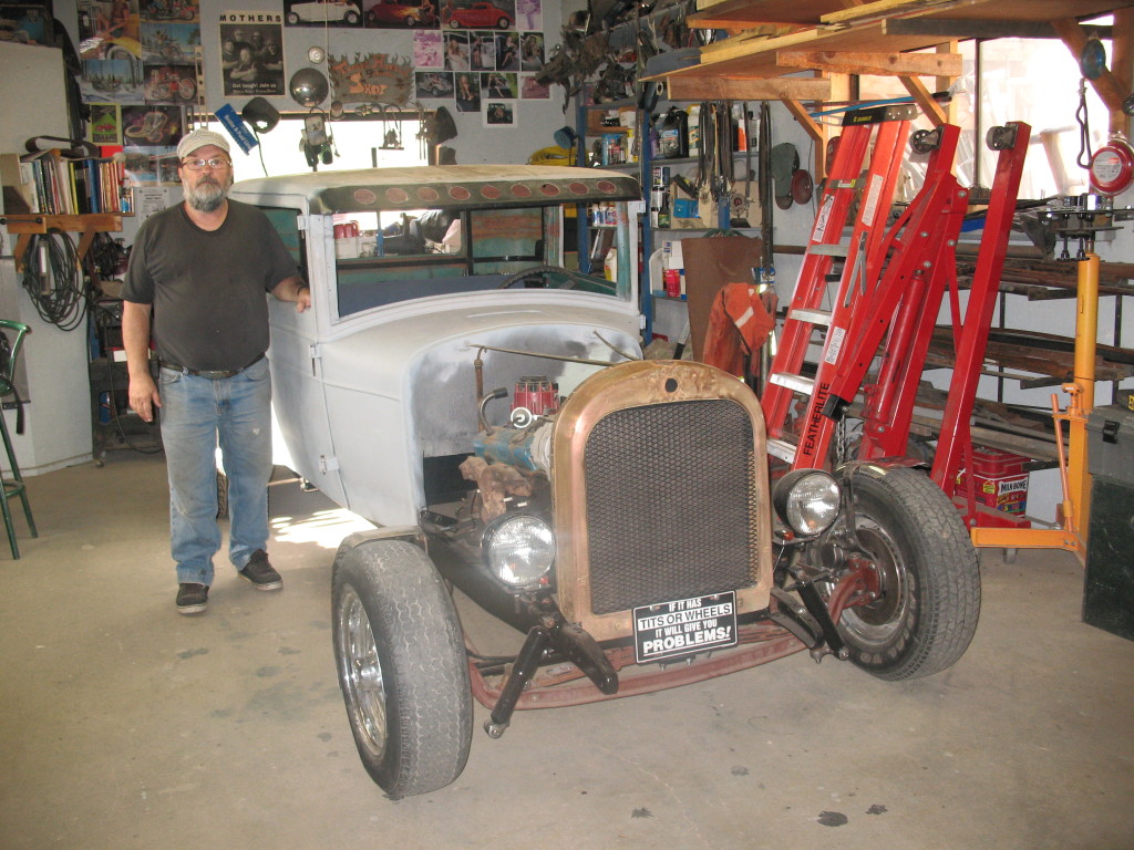 Leroy and the vehicle in its early stage