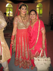 Nikki, the bride & her mother, Santosh