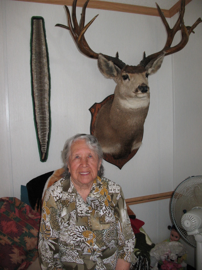 Auntie Doll remembers shooting this deer at age 19.