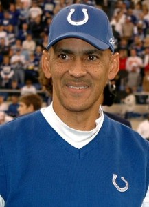 Tony Dungy in November 2007 as coach of the Colts, photo from Wikipedia