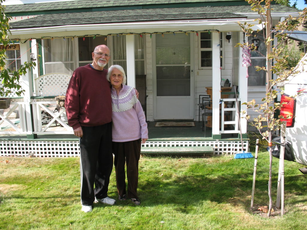 George & Christina, in front of their Hedley home, Oct. 2015