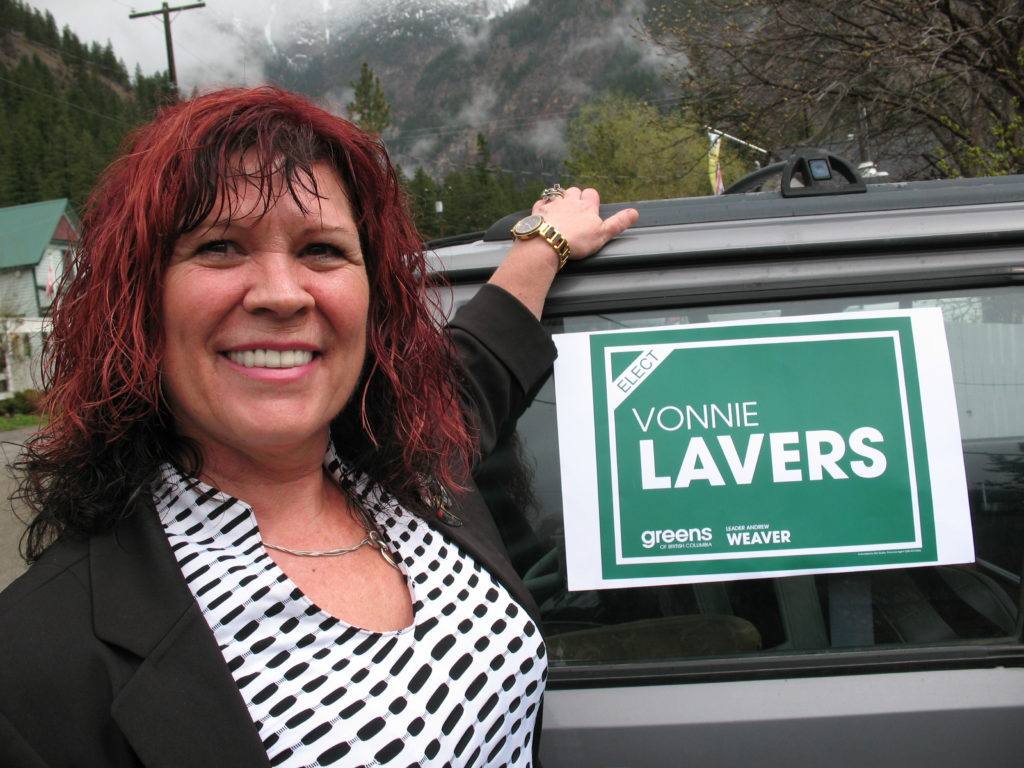 Vonnie Lavers, Green Party Candidate for Boundary-Similkameen