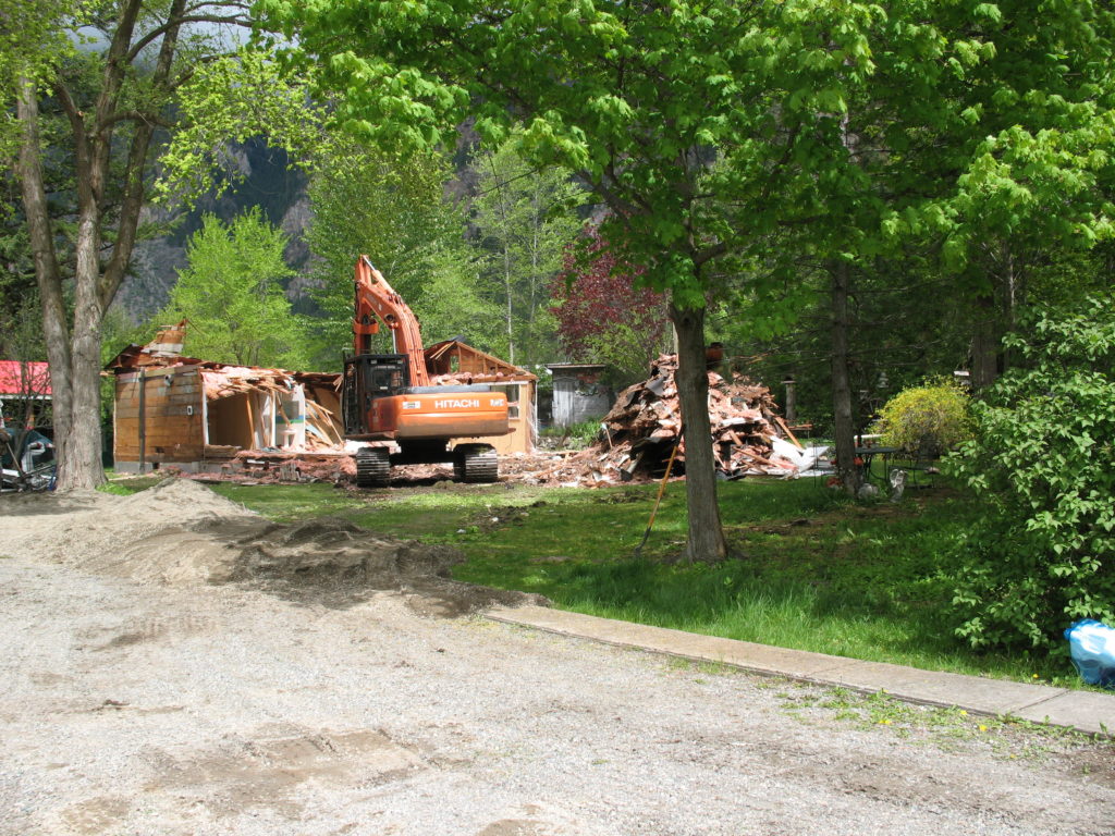 Demolition of the McLaren Home